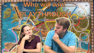 Playthrough of Ticket to Ride Europe