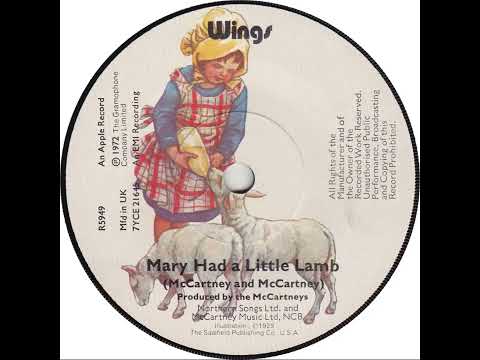 UK New Entry 1972 (105) Wings - Mary Had A Little Lamb