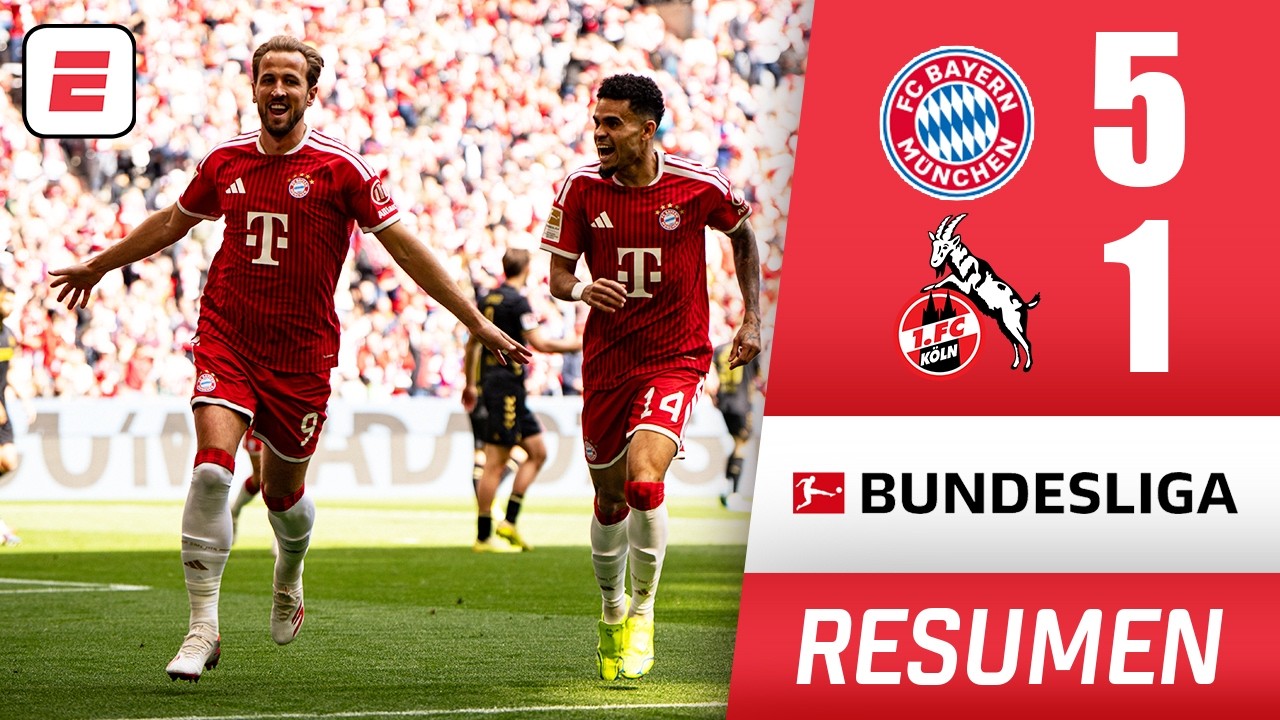 Bayern Munich corona su temporada con triunfazo ante Colonia y triplete de Harry Kane | Bundesliga