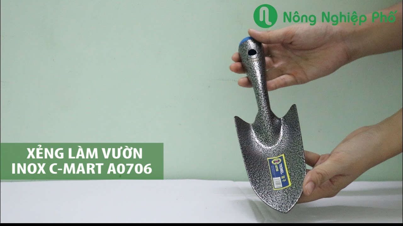 Xẻng làm vườn inox C-Mart A0706