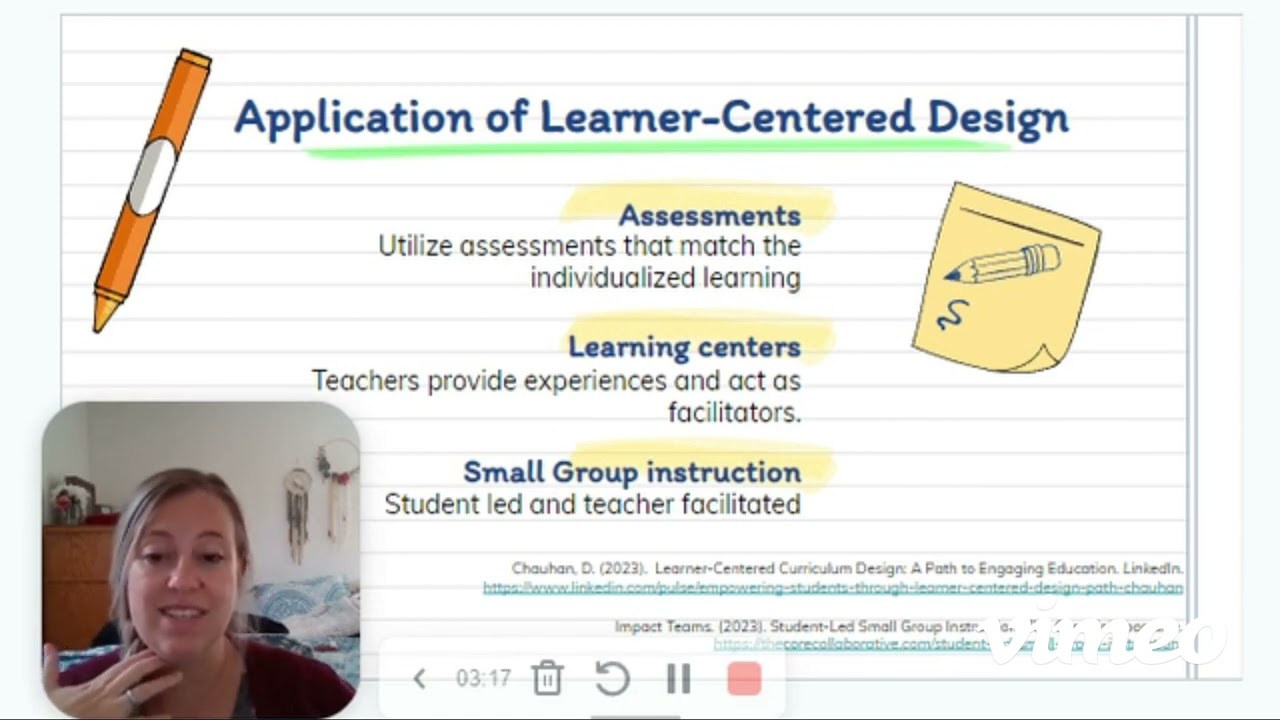Curriculum Design Model- Learner Centered model
