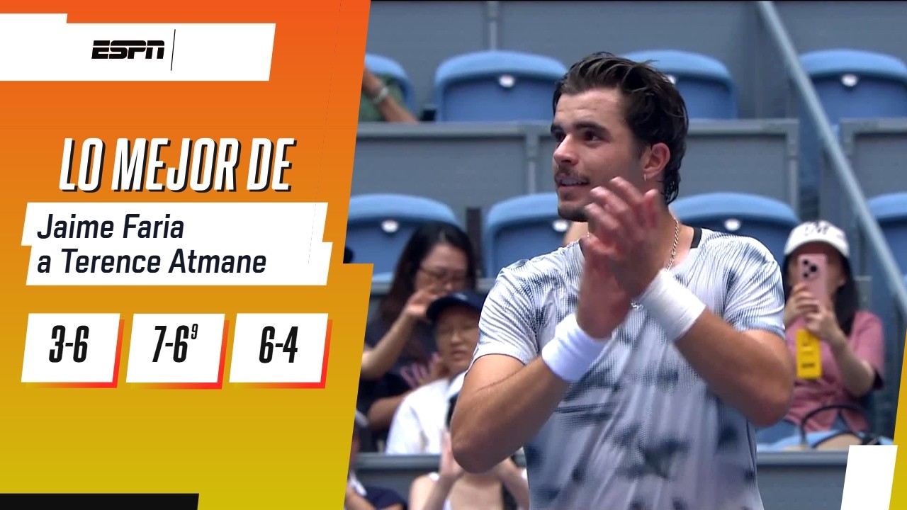 JAIME FARIA AVANZA EN EL ATP 250 DE HANGZHOU TRAS REMONTAR ANTE TERENCE ATMANE | RESUMEN