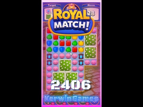 Royal Match Level 2406 - No Boosters Gameplay