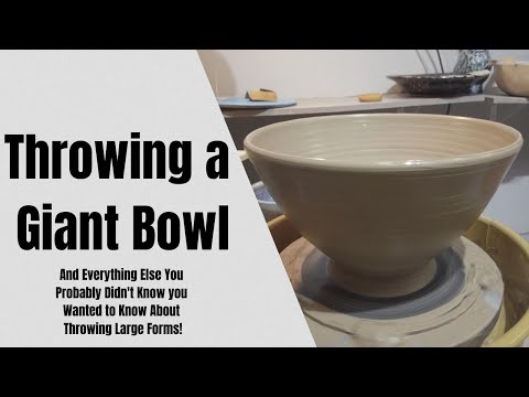 Throwing a Giant Bowl On The Pottery Wheel (Learning Narration)
