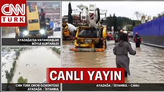 İstanbul'da Dükkanlar, Araçlar, Yollar Çamura Battı! Kurtarılmayı Bekleyenler Va