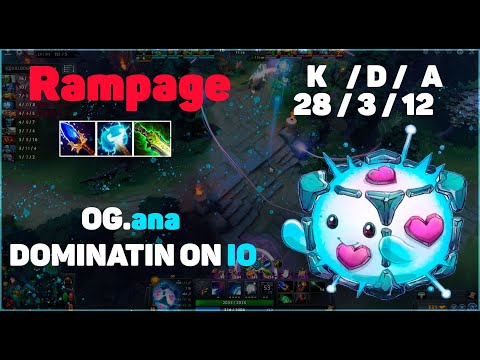 dota2 IO (Wisp) Og.ana doing a rampage on IO