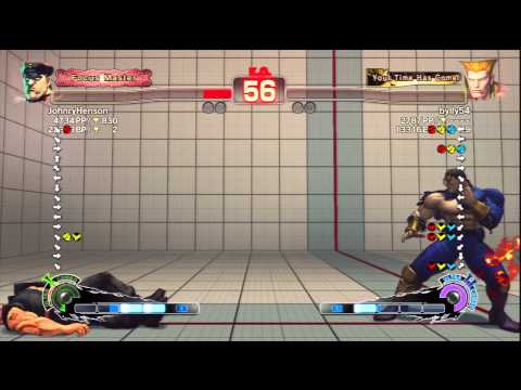 JohnryHenson [M.Bison] Vs bylly54 [Guile] SSF4 AE Online Ranked Matches - PSN