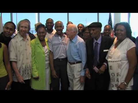 Aijalon Gomes Returns Home to Boston with Jimmy Carter (Carter Center)