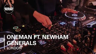 Oneman ft. Newham Generals Boiler Room London DJ Set + Live Freestyle