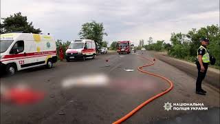 Тела людей разбросаны по дороге: полиция опубликовала видео с места страшного ДТП под Николаевом