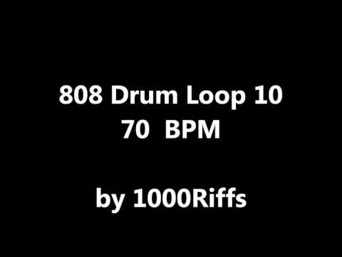 808 Drum Loop #  10 : 70 BPM - Beats Per Minute