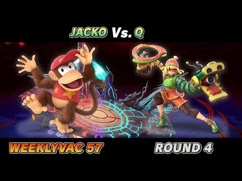 WeeklyVac 57 - SSBU - Jacko (Diddy Kong) vs Q (Min Min, Kirby)