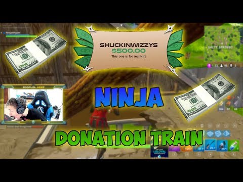 Ninja Gets Insane Donation Train After Accidental $500 Donation
