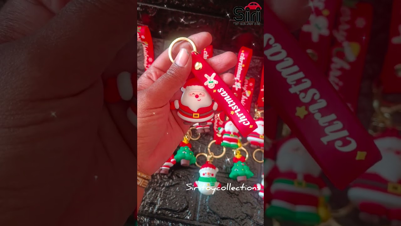 Christmas New Keychain Collection || Siritoycollections|| #shorts #christmas #santaclaus #keychains