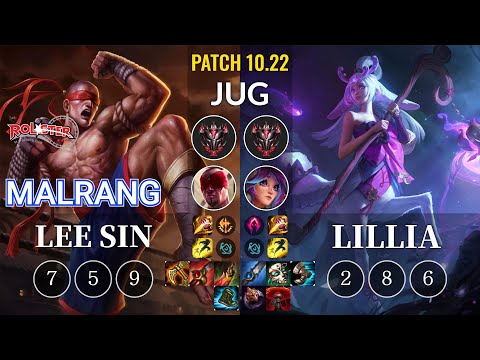 KT Malrang Lee Sin vs Lillia Jungle - KR Patch 10.22