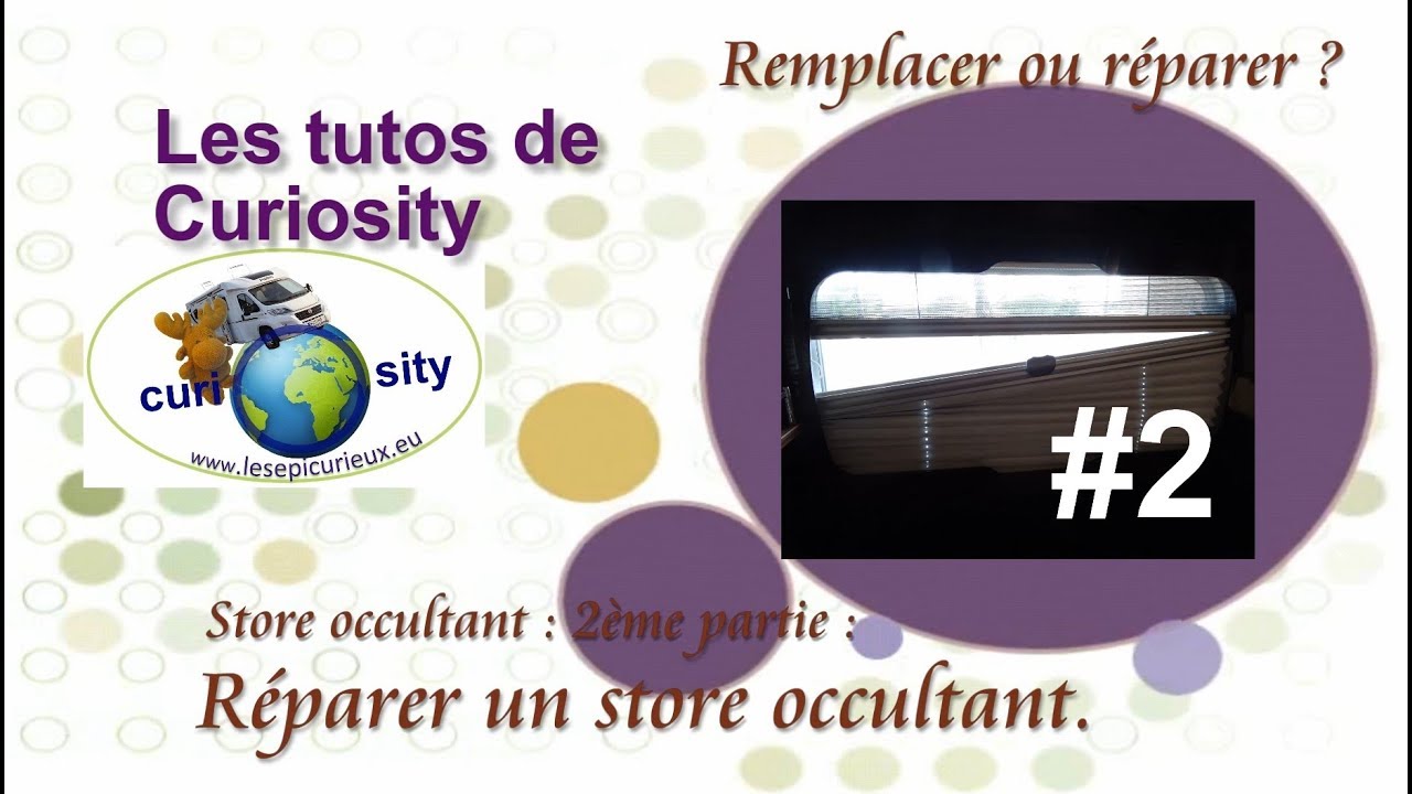 COMMENT réparer un store occultant avec un fil nylon C'est facile !