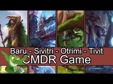 Is that a wurm in your pocket? Baru vs Sivitri vs Otrimi vs Tivit #edh #cmdr game play for Magic