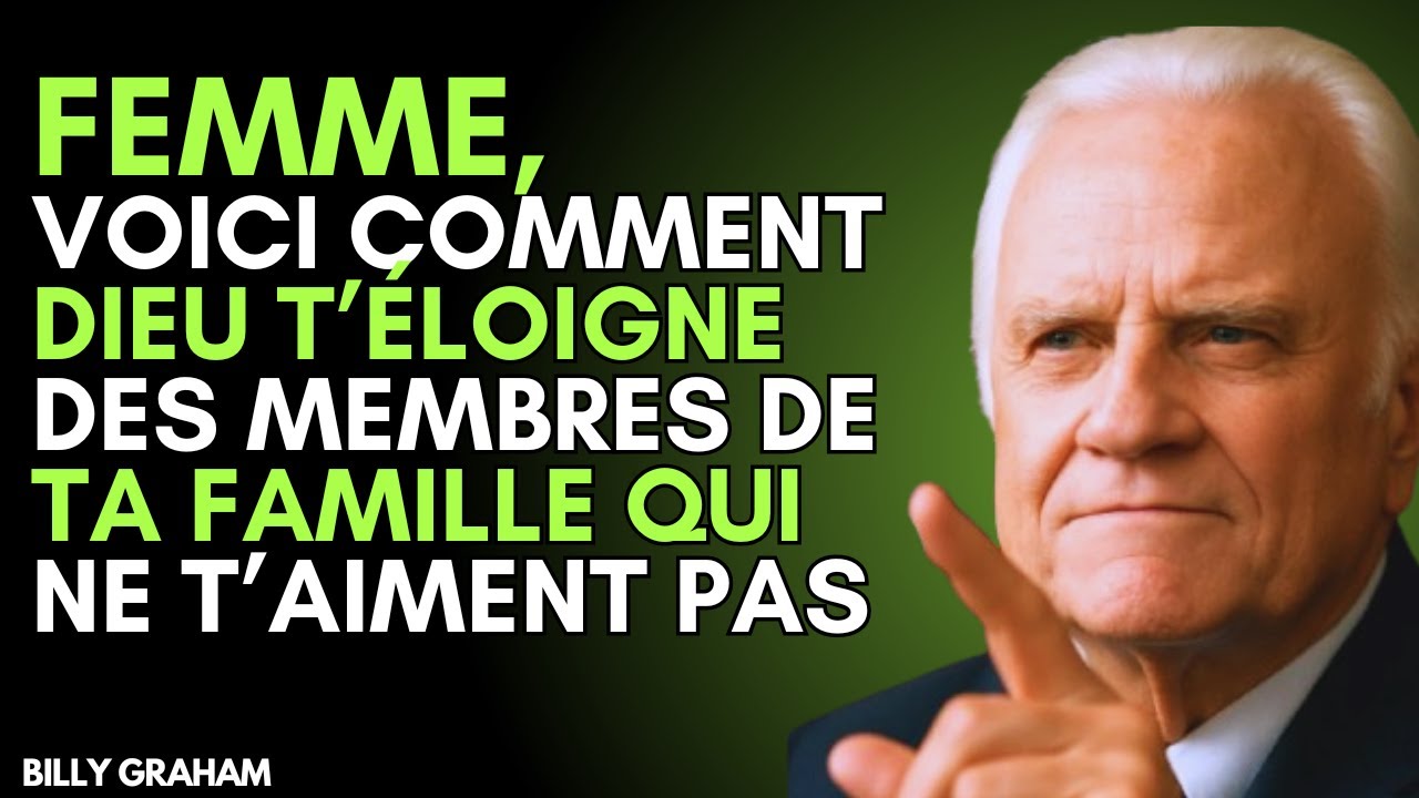 Femme, voici comment Dieu t’éloigne des membres de ta famille qui ne t’aiment pas | Billy Graham