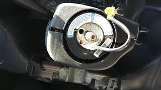 CLOCK SPRING R&R FOR AIRBAG LIGHT STAYING ON, CHEVY 2500, & HORN WORKING PERIODICALLY POSSIBLE FIX