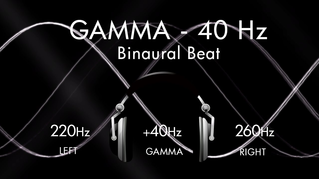 Gamma for a Genius Brain - 1hr Pure Binaural Beat Session at ~(40Hz)~ Intervals