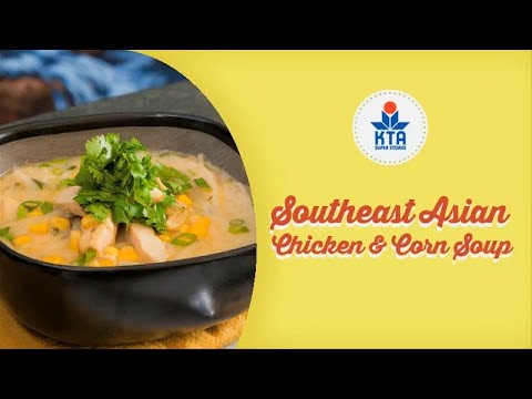Sopa de Frango e Milho do Sudeste Asiático do Chef Michi