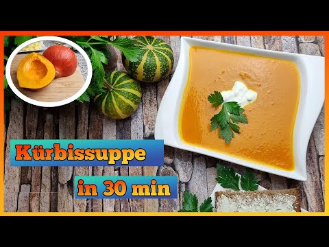 Schnelle cremige Kürbissuppe mit KOKOSMILCH Rezept | Einfach und super Lecker ! / Sarushka Food