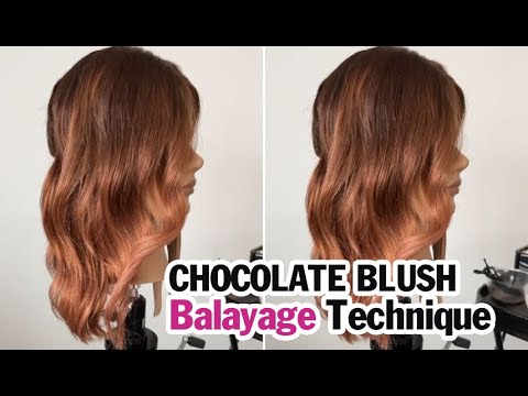 Balayage Tips: Chocolate Blush Balayage Technique |...