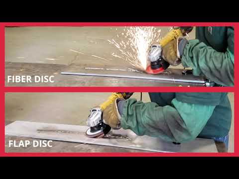 Fiber Disc vs Flap Wheel/Disc For Weld Removal - Who's King In 2021?!
