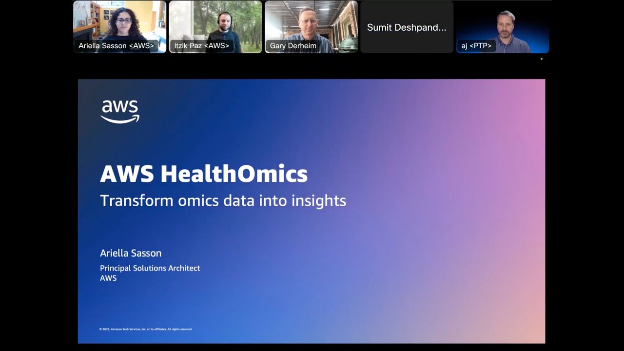 Amazon HealthOmics End to End Workshop - Presentation