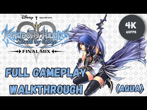 Kingdom Hearts Birth by Sleep Final Mix Full Gameplay Walkthrough - (Aqua) (No Commentary)