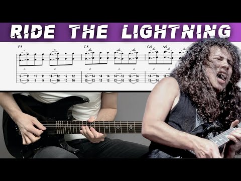 METALLICA - RIDE THE LIGHTNING (Guitar cover with TAB | Lesson)