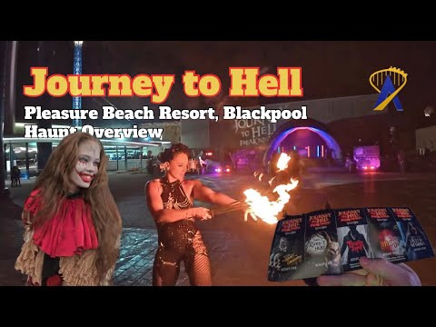 Journey To Hell Overview from Pleasure Beach Resort, Blackpool England 