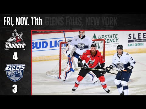 11/11/22 Adirondack Thunder 4 - Worcester Railers 3
