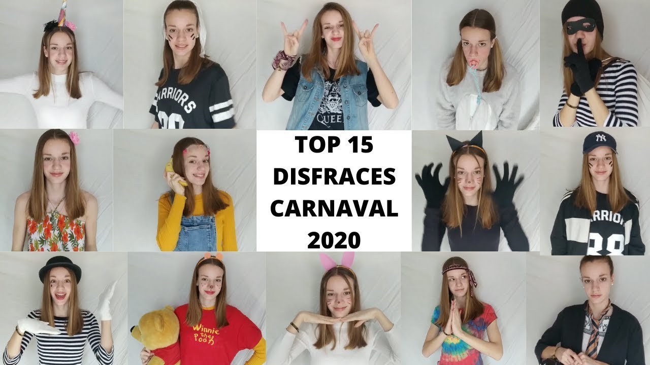 15 DISFRACES CARNAVAL 2020 FÁCILES Y ECONÓMICOS