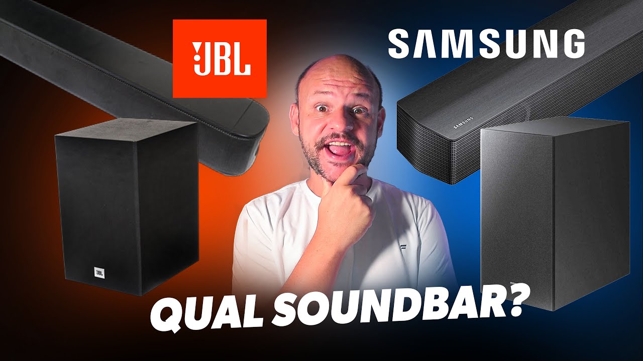 Qual a melhor SoundBaR? JBL Cinema SB180 ou Samsung HW-B555 - Custo x Benefício 2.1
