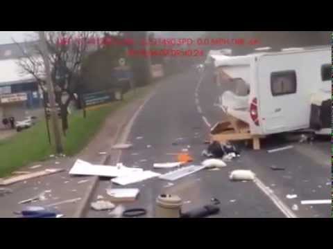 Caravan crash