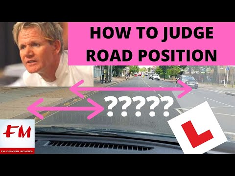How to judge road position - how to judge car width while driving