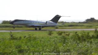 preview picture of video 'Bombardier G5000 Landing in St. Lucia from Geneva Cointrin Int'l (LSGG / GVA) 1080p'