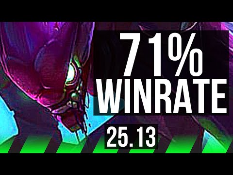 KHA'ZIX vs WARWICK (JGL) | 71% winrate, 14/4/13, Dominating | EUNE Master | 25.13