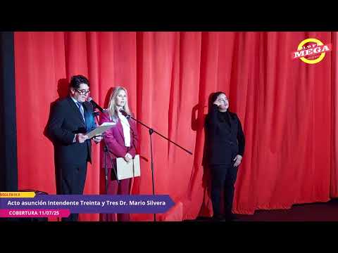 Acto asunción Intendente Treinta y Tres Dr. Mario Silvera 11/07/2025