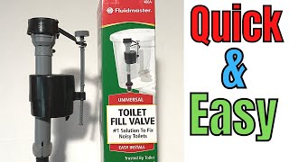 One Minute! Replace a Fluidmaster Toilet Fill Valve