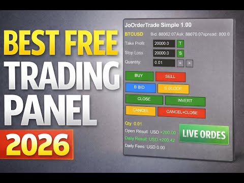 Video Trade Panel Simple 2 MT5 One Click Risk Control