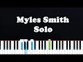Myles Smith - Solo (Piano Tutorial)