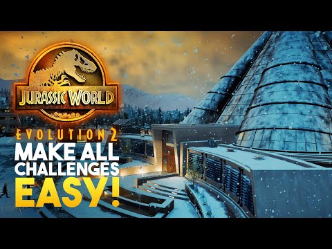 MAKE CHALLENGE MODE EASY! Awesome New Trick For Challenge Mode In Jurassic World Evolution 2