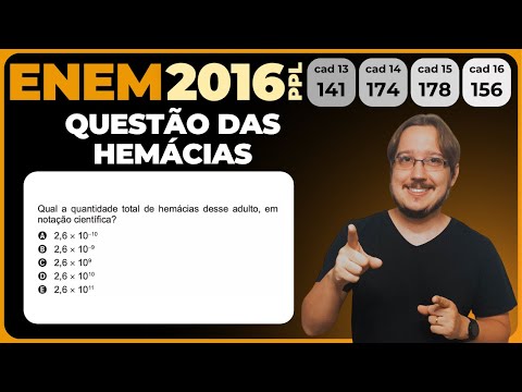 ENEM 2016 || Notação Científica || A volemia (V) de um indivíduo é a quantidade total de sangue em