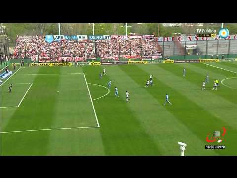 BAJO LA LUPA GOL DE PONZIO - ARSENAL 0 RIVER 4 - FECHA 9 (30 09 2012)