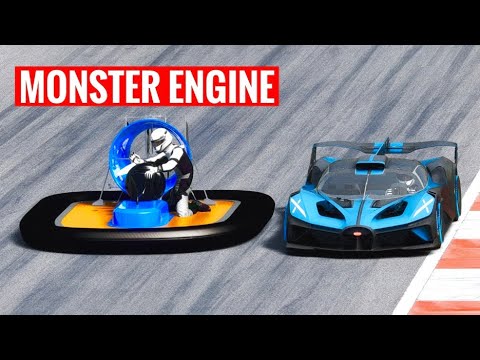Bugatti Bolide vs Hovercraft Monster Engine - Special Stage Route X