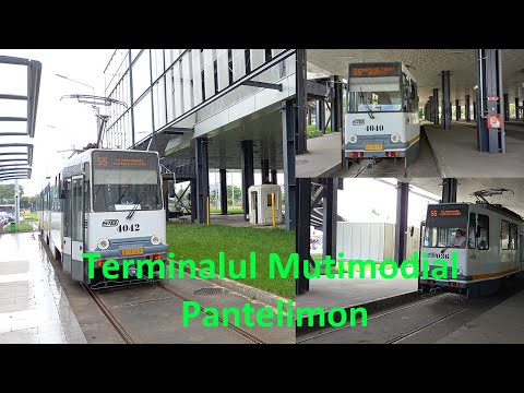 Noul terminal Multimodal Pantelimon, tramvaiul 55/The new Park and ride Pantelimon. The tram line 55