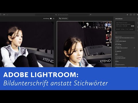 Adobe Lightroom: Bildunterschrift anstatt Stichwörter