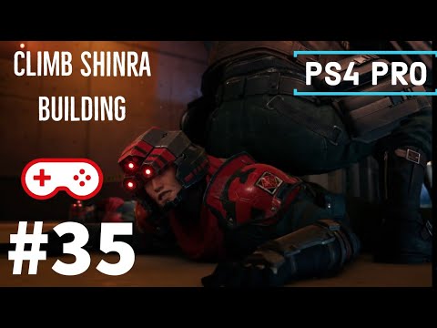 FINAL FANTASY 7 REMAKE Part 35 Walkthrough Chapter 16 Shinra Building (PS4 PRO)